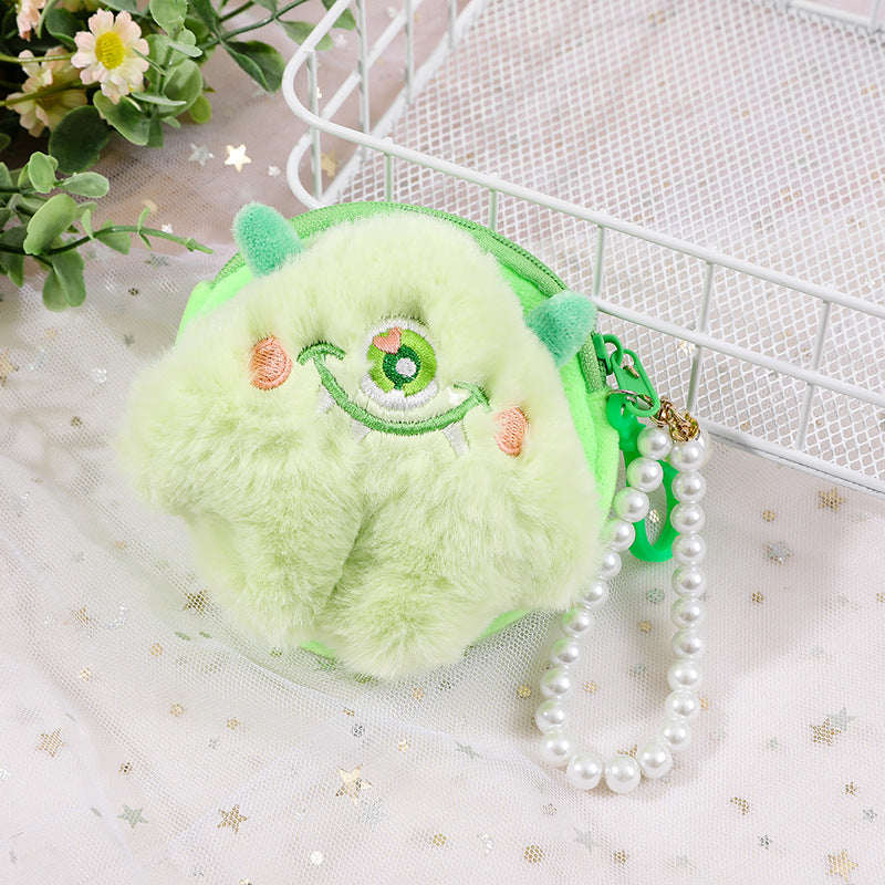 Eye Hair Monster Doll Cute Plush Coin Purses