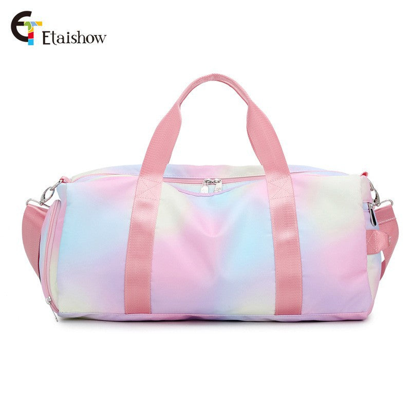 Women's Capacity Waterproof Iti Printing Swimming Sport Travel Bags