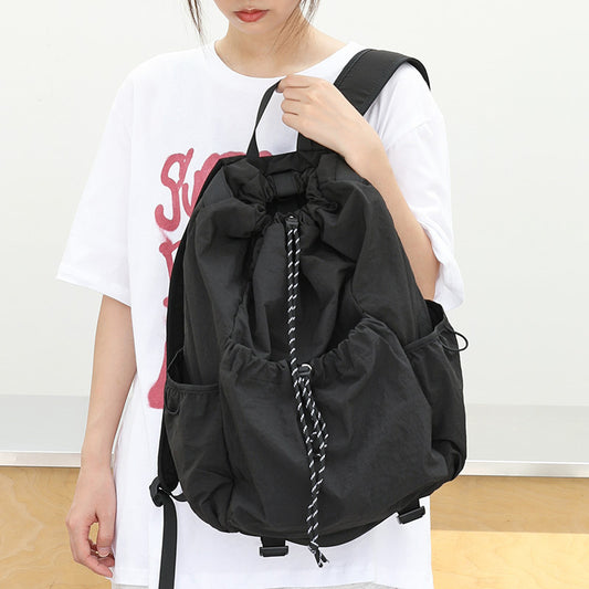 Leisure Artistic Nylon Oxford Cloth Drawstring Backpacks