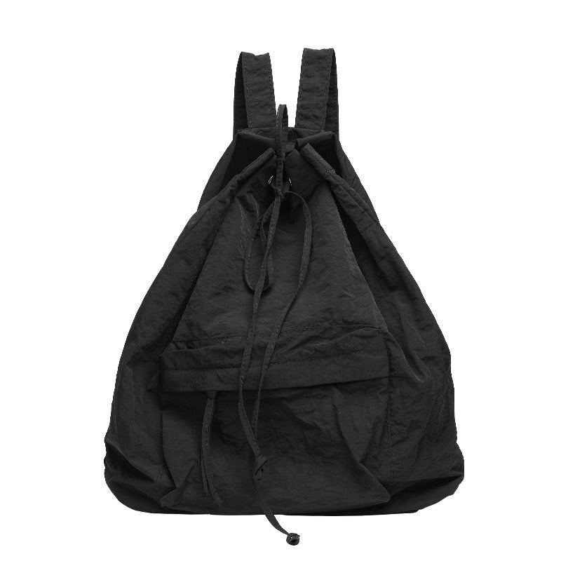 Women's Artistic Canvas Fashion Nylon Solid Color Small Backpacks