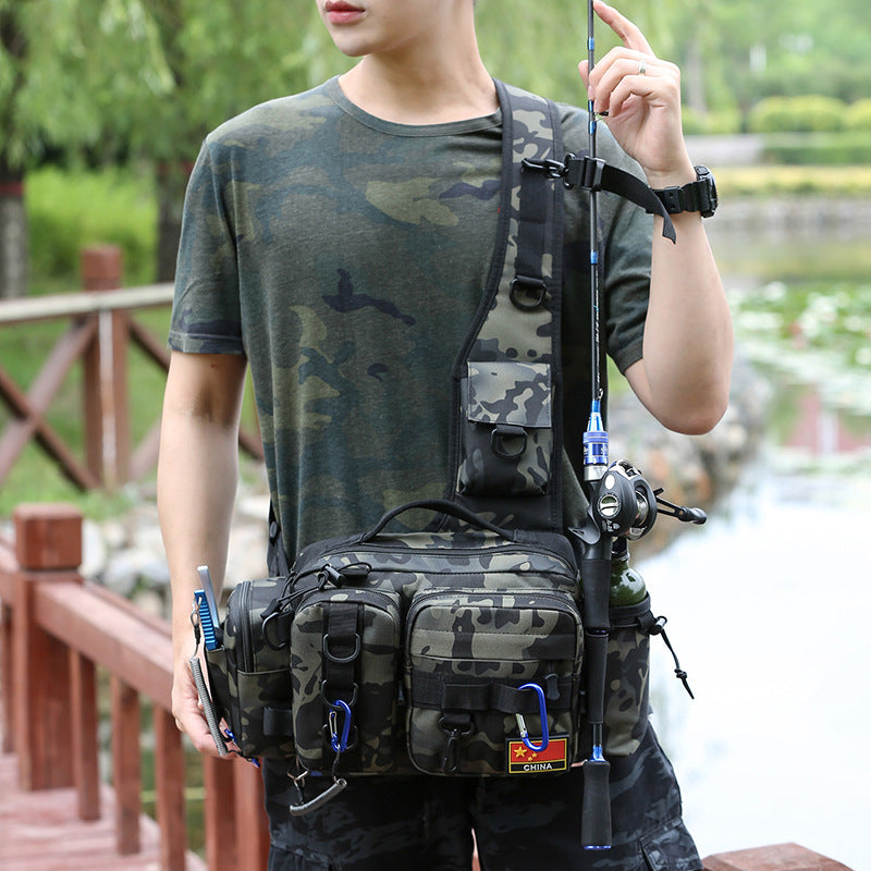 Men's Single Large Pole Fishing Gear Exclusive Sports Backpacks