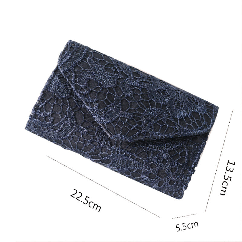 Women's Portable Dinner Banquet Lace Dress Pouch Evening Bags