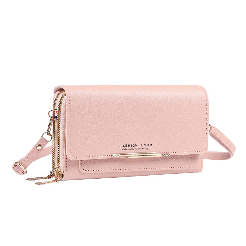 Women's Slouchy Graceful Korean Mid-length Clutch Phone Bags