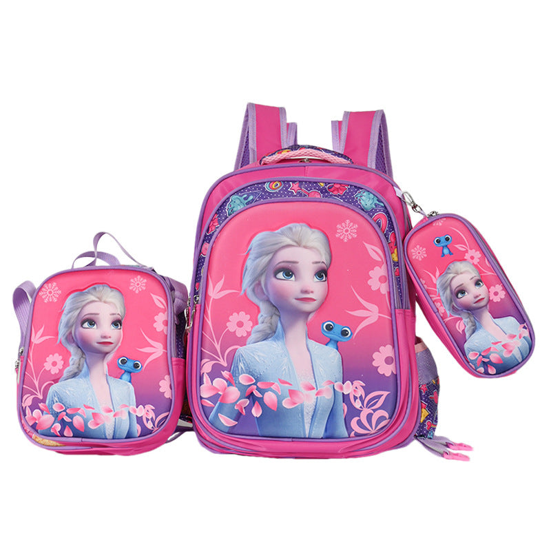 Children's Cartoon Detachable Six-wheel Three-piece Set Elementary School Students' Schoolbags