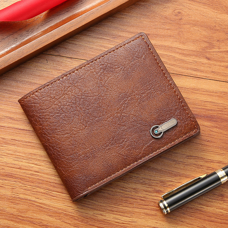 Men's Innovative Beautiful Business Short Leather Men's Wallets