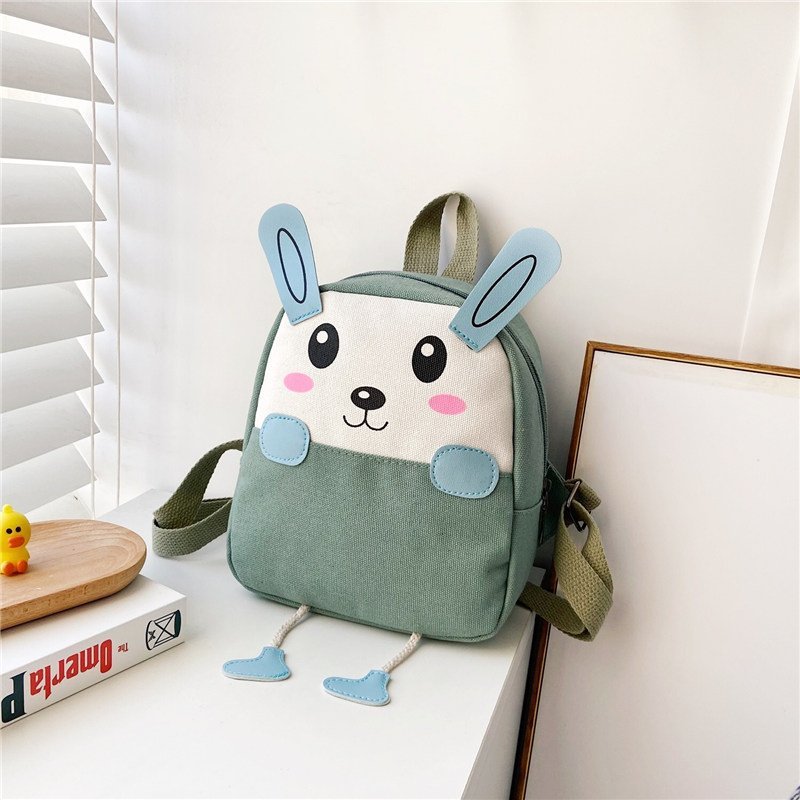 Children's Durable Boys Canvas Cartoon Cute Bags