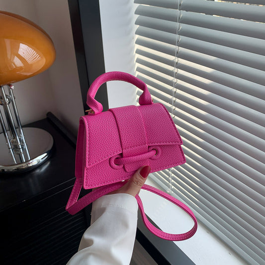 Candy Color Small Square Simple Exquisite Shoulder Bags