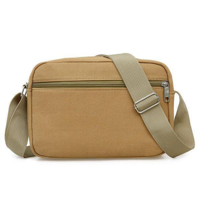 Women's & Men's & Canvas Small Square Business Collect Bags