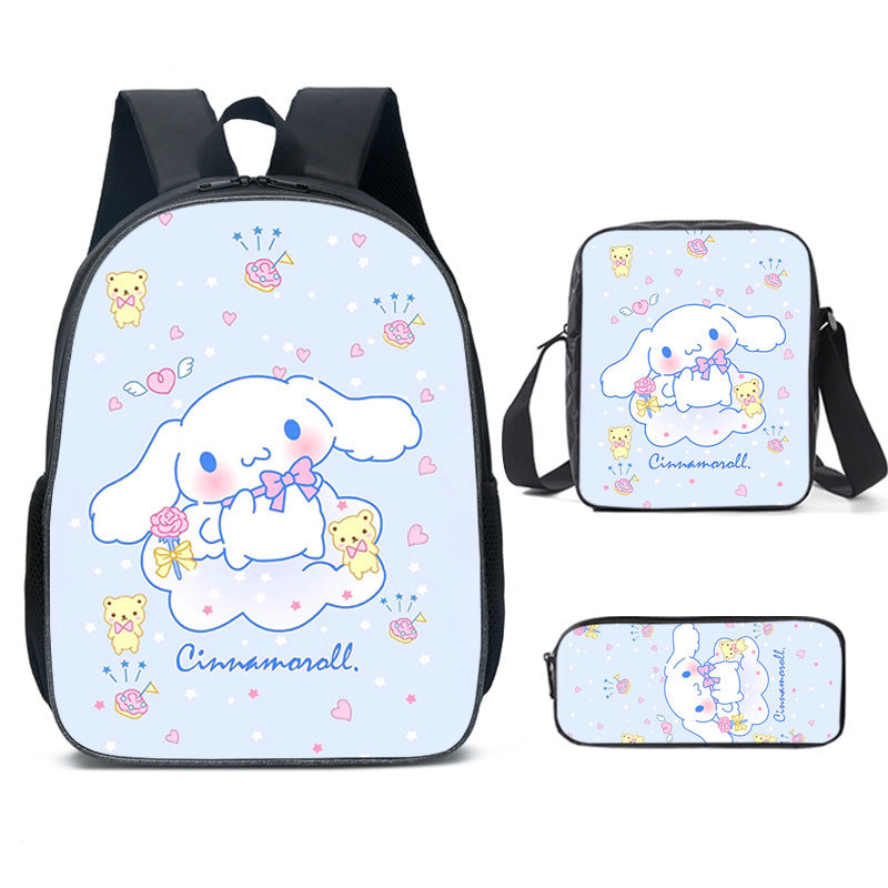 Children's Unique Cartoon Clow Three-piece Set Elementary School Students' Schoolbags