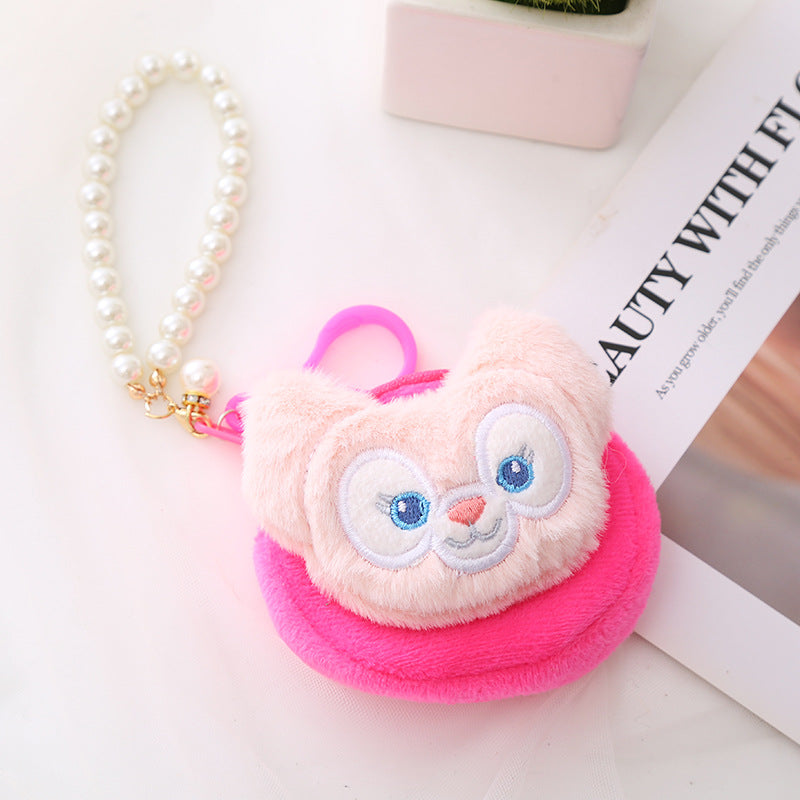 Creative Cartoon Cute Star Plush Earphone Card Holder