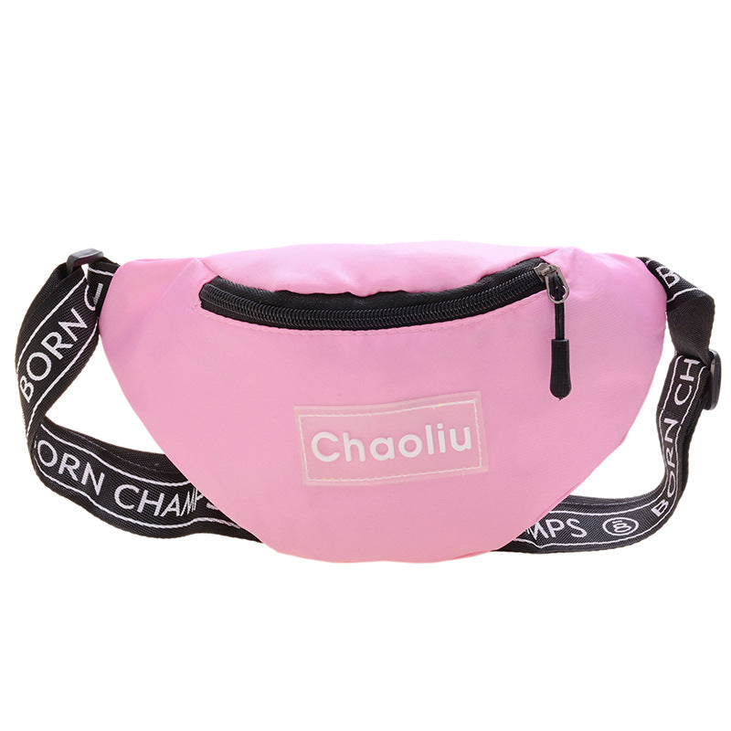 Children's Fashion Korean Candy Nylon Letter Cell Children's Waist Packs