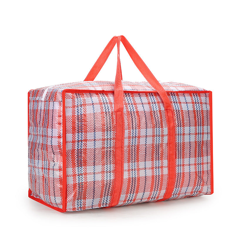 Woven Large Capacity Clothing Cotton Quilt Buggy Plaid Oxford Travel Bags