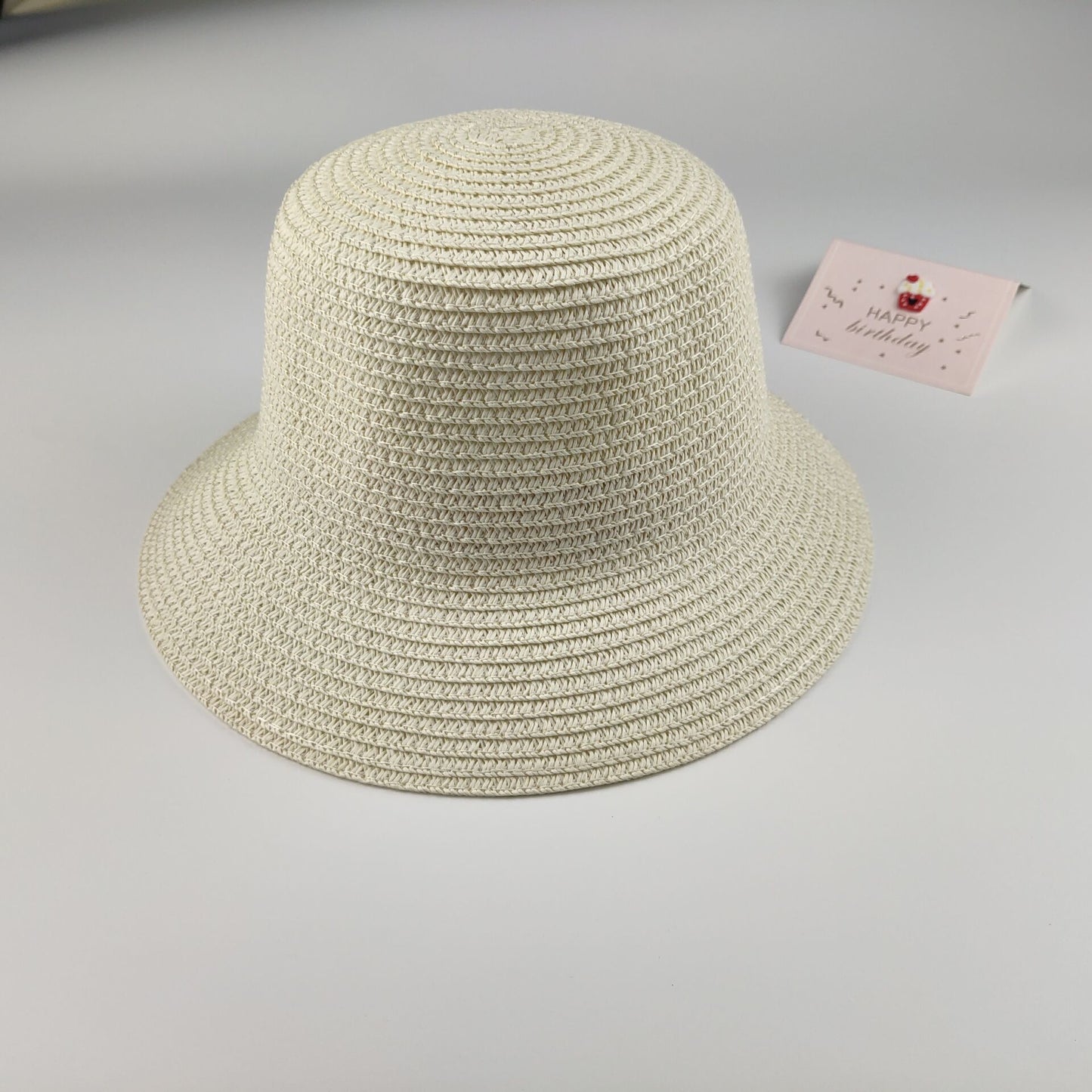 Chapeau de soleil en papier de paille d'été pour enfants, Mini porte-monnaie pour enfants