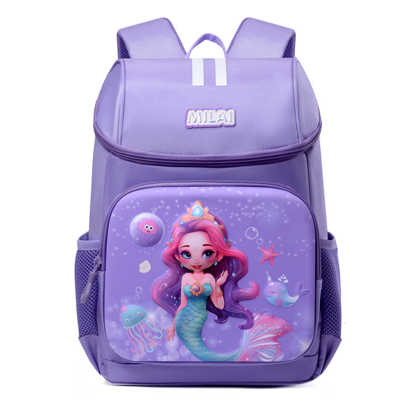 Children's Good-looking Cute Cartoon Mermaid Large Class Backpacks