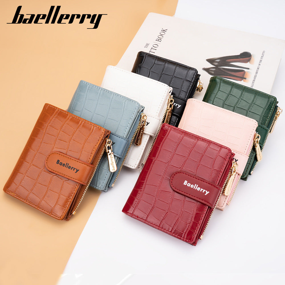 Women's Short Korean Style Fashion Hasp Zipper Ladies Wallets