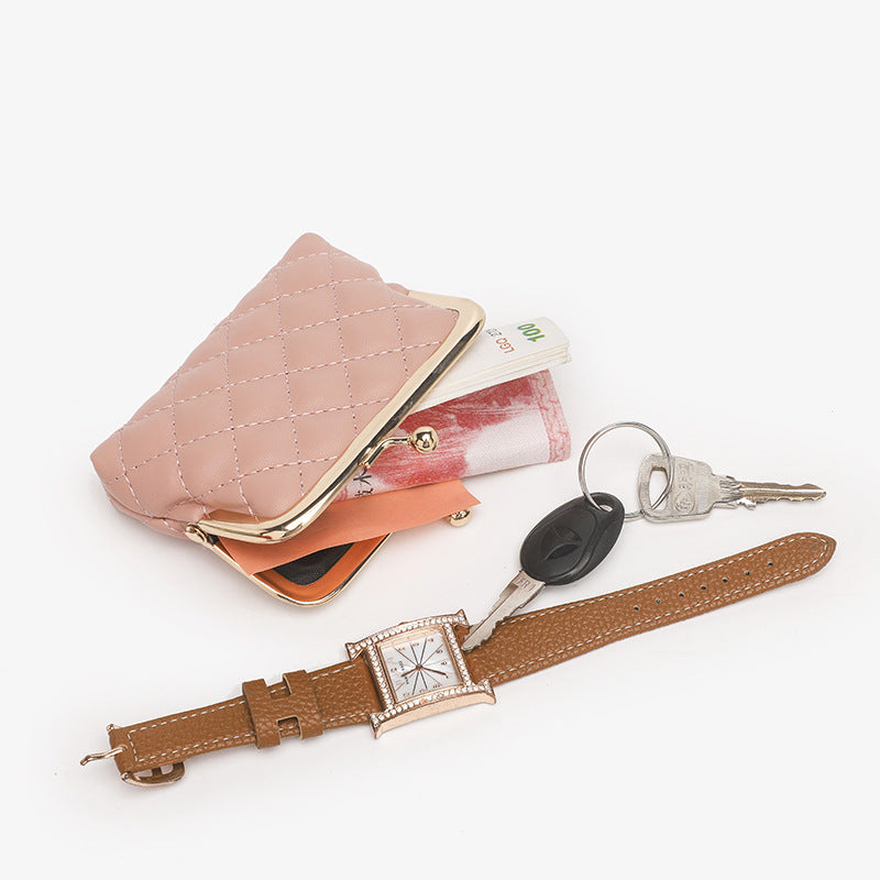 Stylish Women's New Classy Small Clip Coin Purses