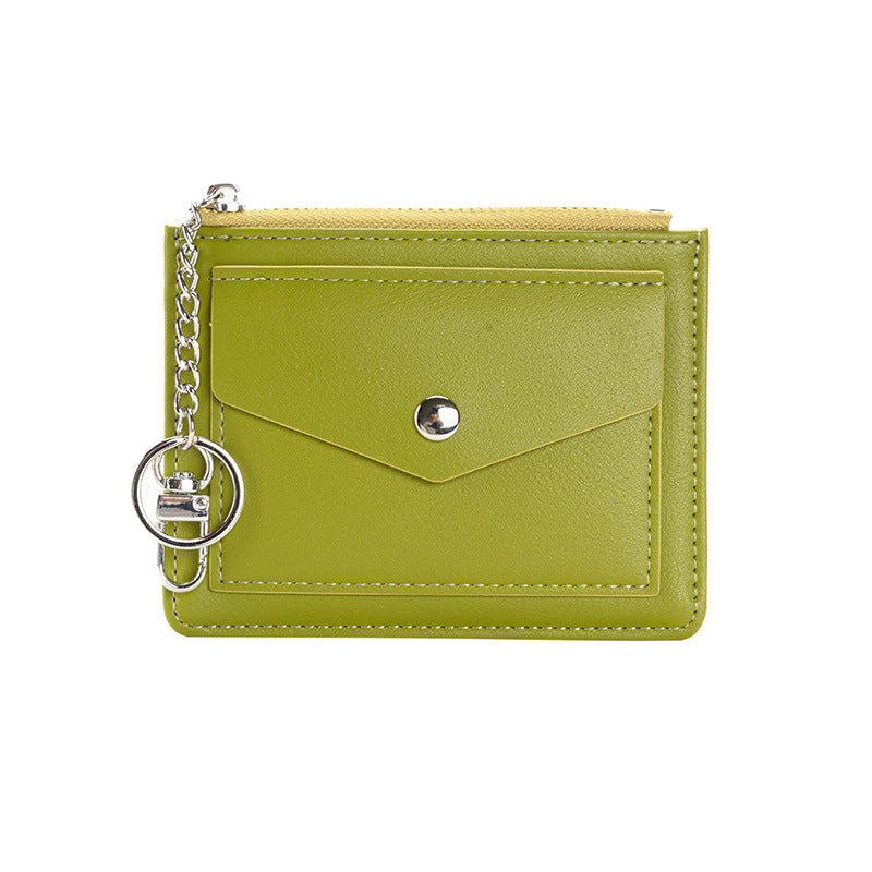 Women's Korean Style Candy Color Short Solid Coin Purses