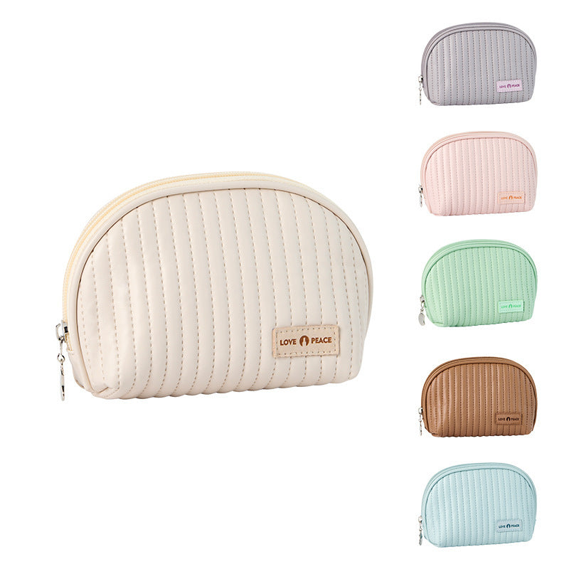 Women's Shell Portable Simple Hand-held Storage Wash Cosmetic Bags