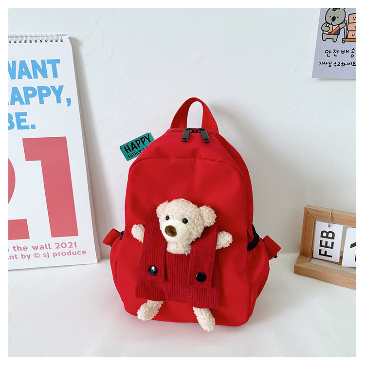 Children's Cute Bear Doll Year-old Burden Reduction Children's Backpacks