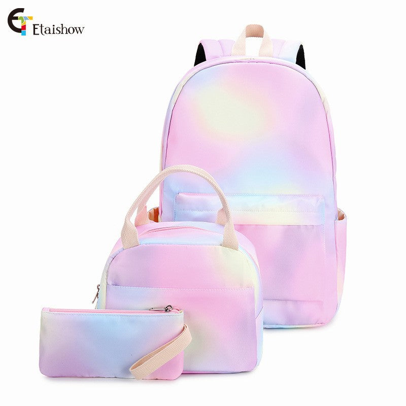 Three-piece Starry Sky Iti Printing Primary Elementary School Students' Schoolbags