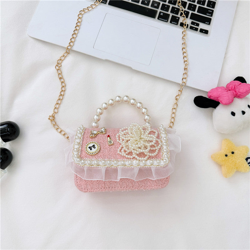 Children's Fashion Pearl Cute Princess Classic Style Children's Shoulder Bags