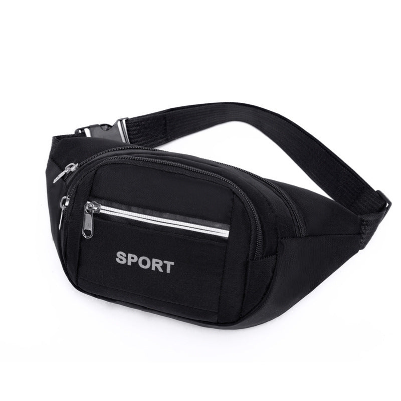 Men's Nylon Fanny Riding Stall Reflective Stripe Waist Packs