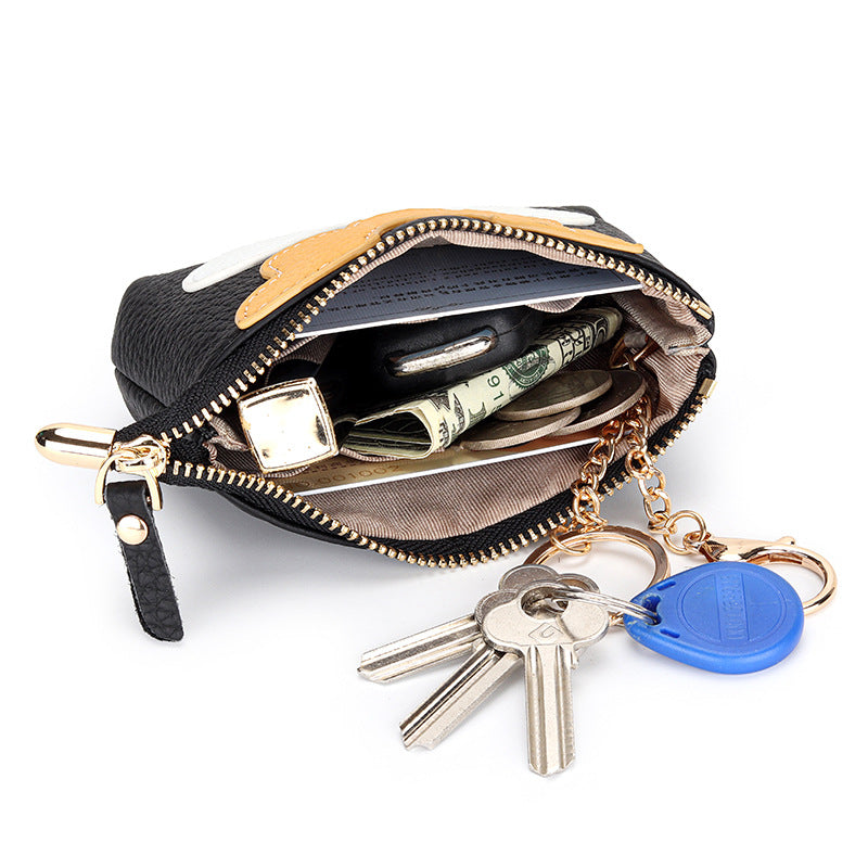 Creative First Layer Cowhide Genuine Leather Mini Coin Purses