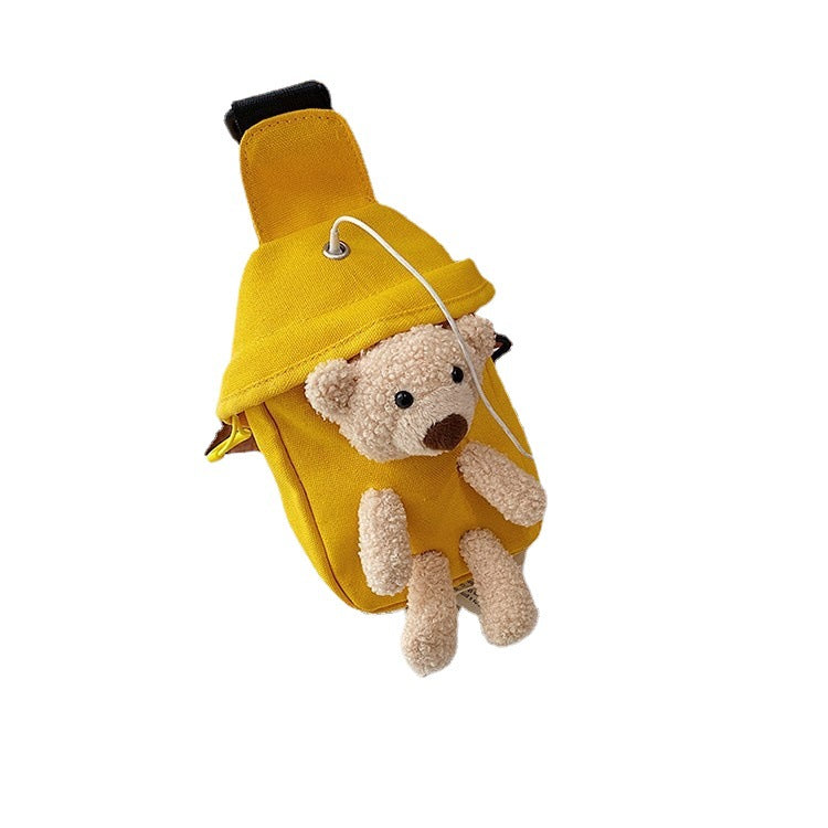 Sac de taille pour femmes, mignon petit ours, poupée de dessin animé, cadeau pour enfants