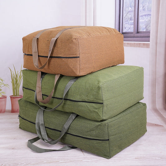 Canvas Moving Thickened Packing Coat Quilt Travel Bags