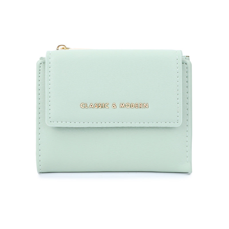 Light Color Design Simple Fashion Clutch Ladies Wallets