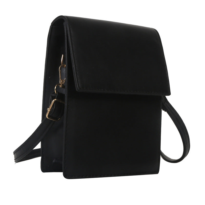 Women's Texture Square Pouch Fashion Simple Western Phone Bags