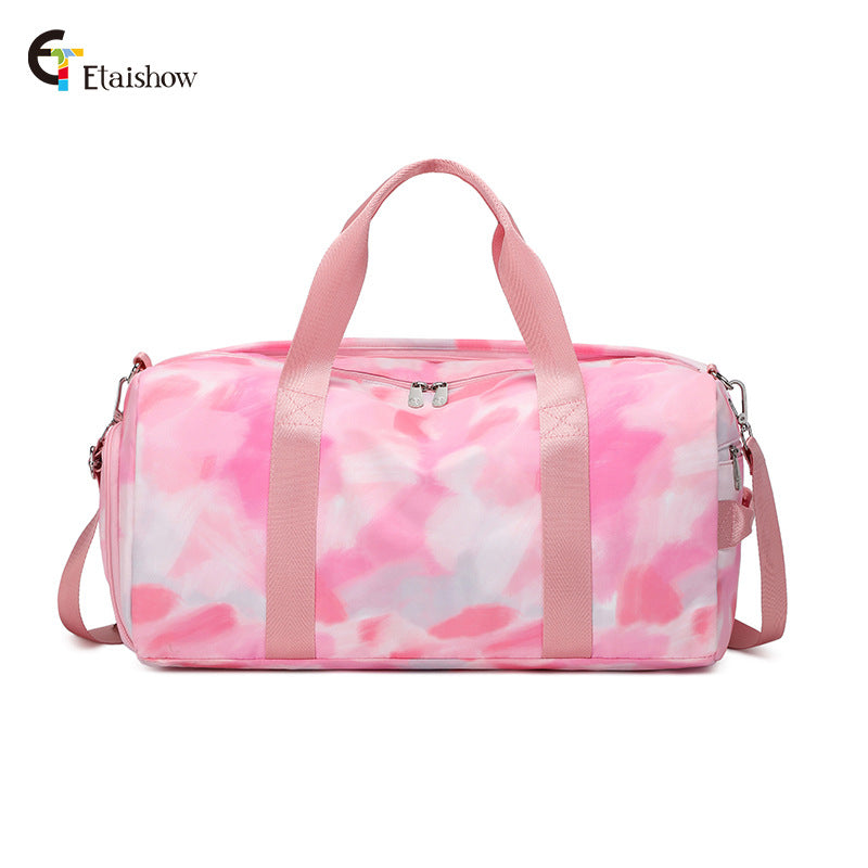 Women's Capacity Waterproof Iti Printing Swimming Sport Travel Bags