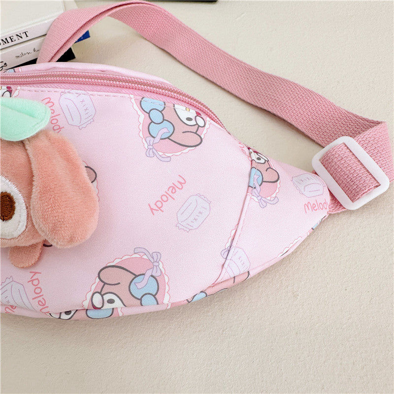 Children's Cartoon Doll Oxford Cloth Pattern Large Children's Waist Packs