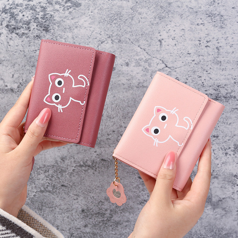 Women's Korean Short Creative Fashion Hasp Ladies Wallets