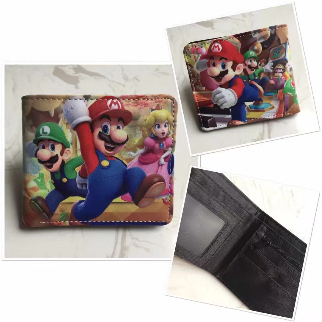 Super Mary Game Anime Peripheral Mario Coin Purses