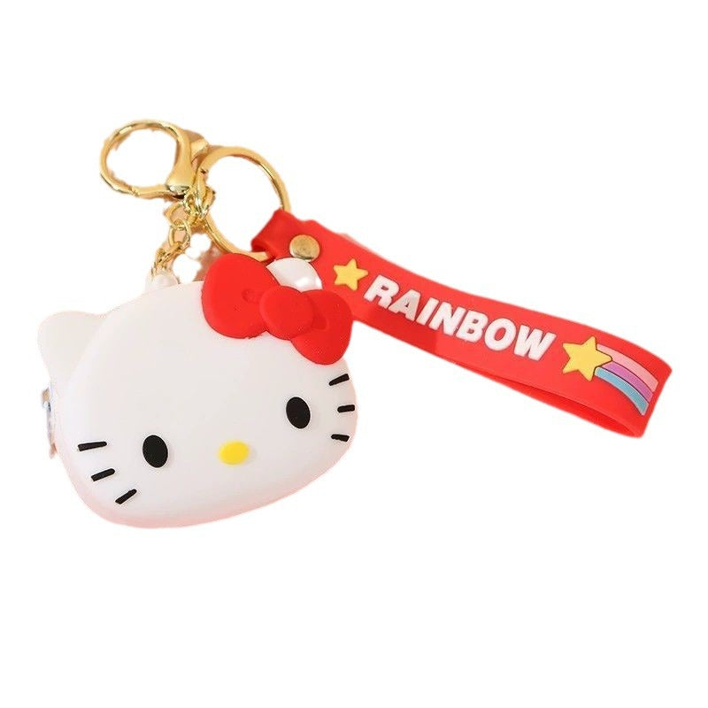 Pendentif chaîne en Gel de silice mélodie pour enfants, Mini porte-monnaie mignon pour enfants