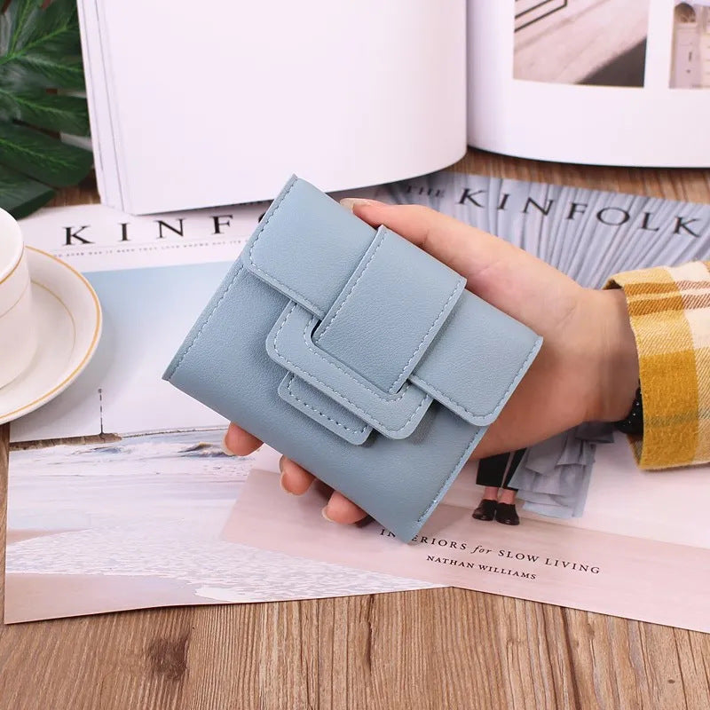 Female Short Korean Fashion Cute Small Portable Ladies Wallets