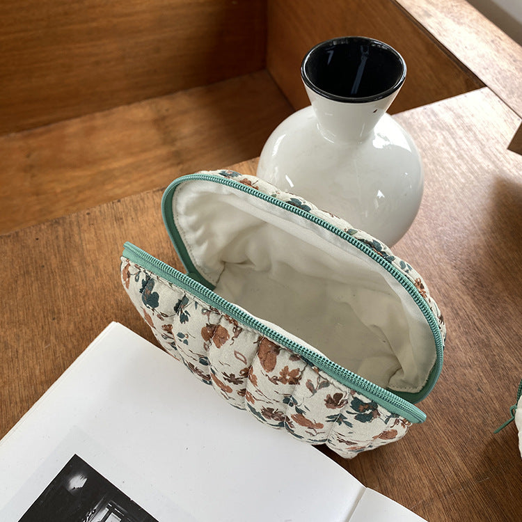 Tuck Cotton Style Portable Storage Wash Cosmetic Bags