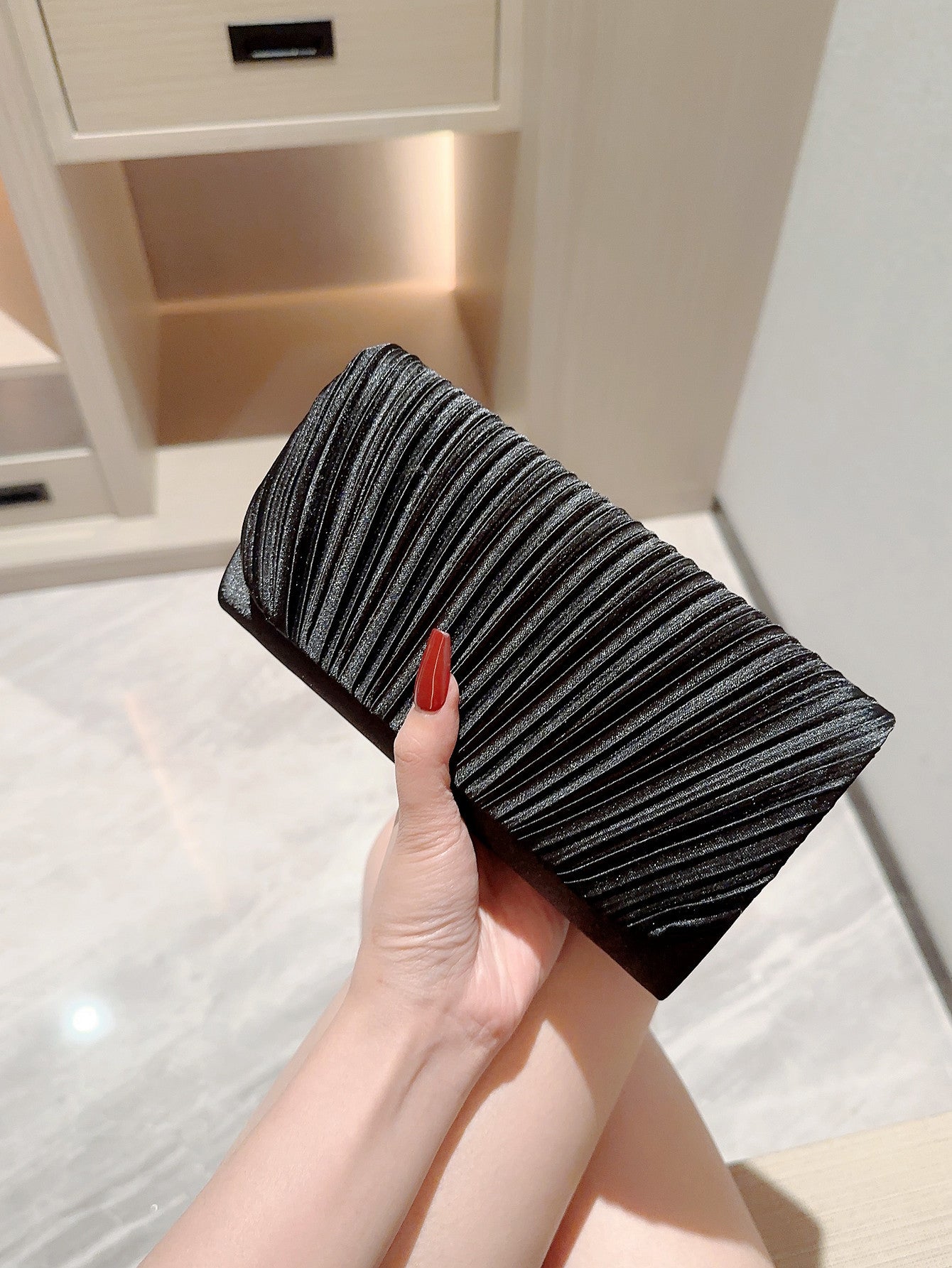 Women's Princess Fashion Pleated Simple Dinner Party Evening Bags