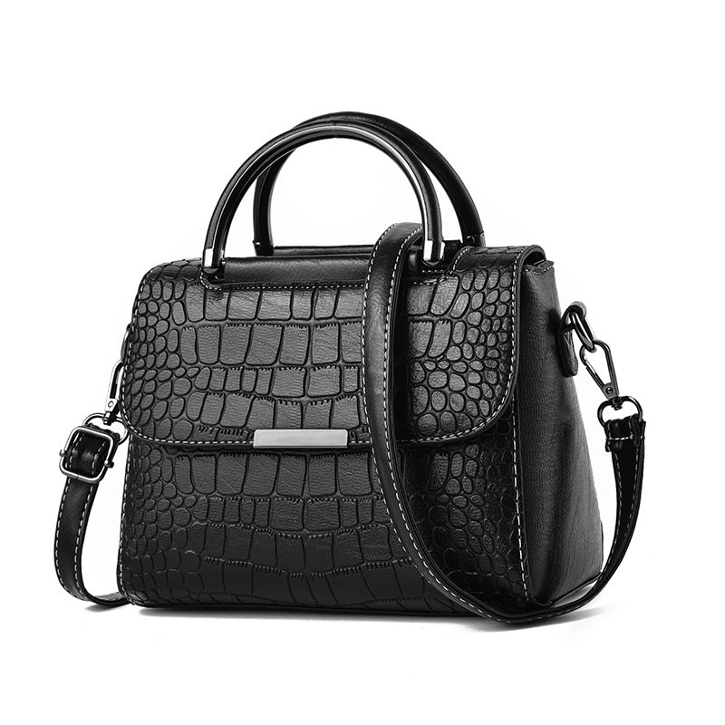 Women's Personality Stone Pattern Fashion Retro Large Shoulder Bags