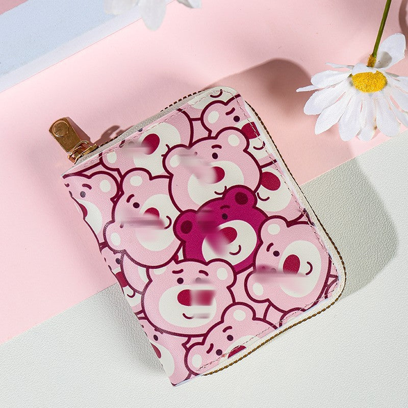 Women's Cartoon Cute Mini Zipper Portable Fashion Coin Purses