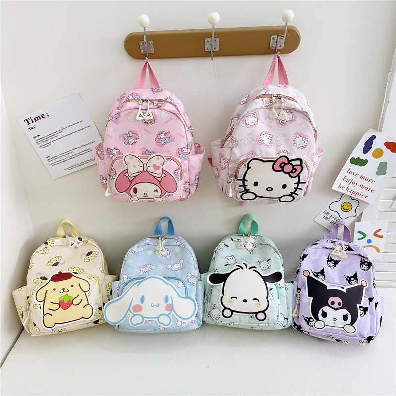 Children's Cartoon Cute Boys Burden Reduction Spine Children's Backpacks