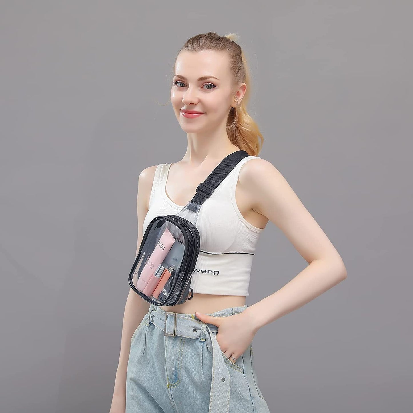 Classy Innovative Unique Transparent Waterproof Mini Waist Packs