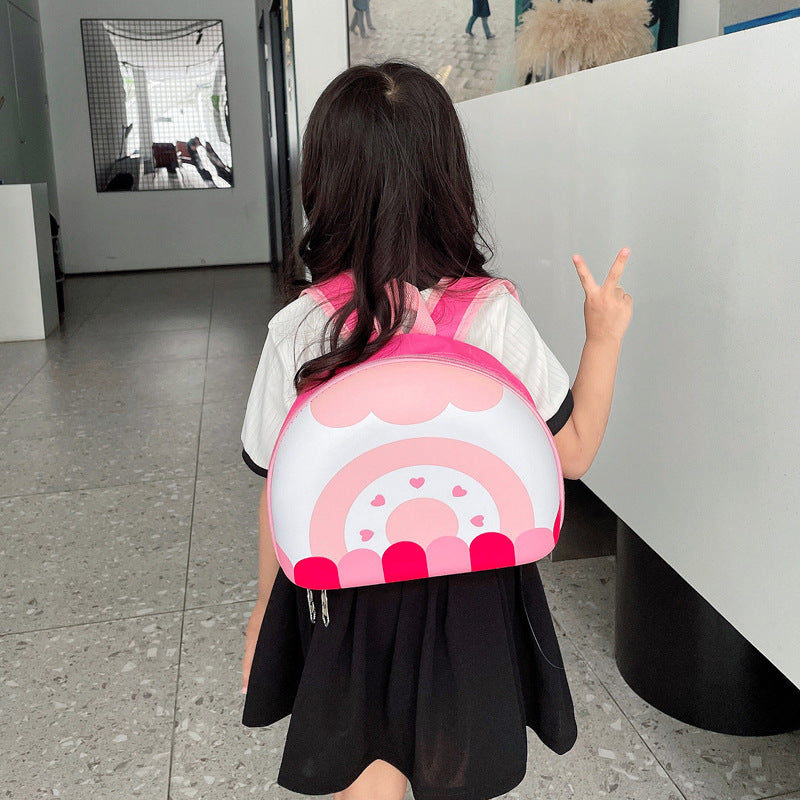 Children's Korean Rainbow Burden Reduction Donut Boys Children's Backpacks