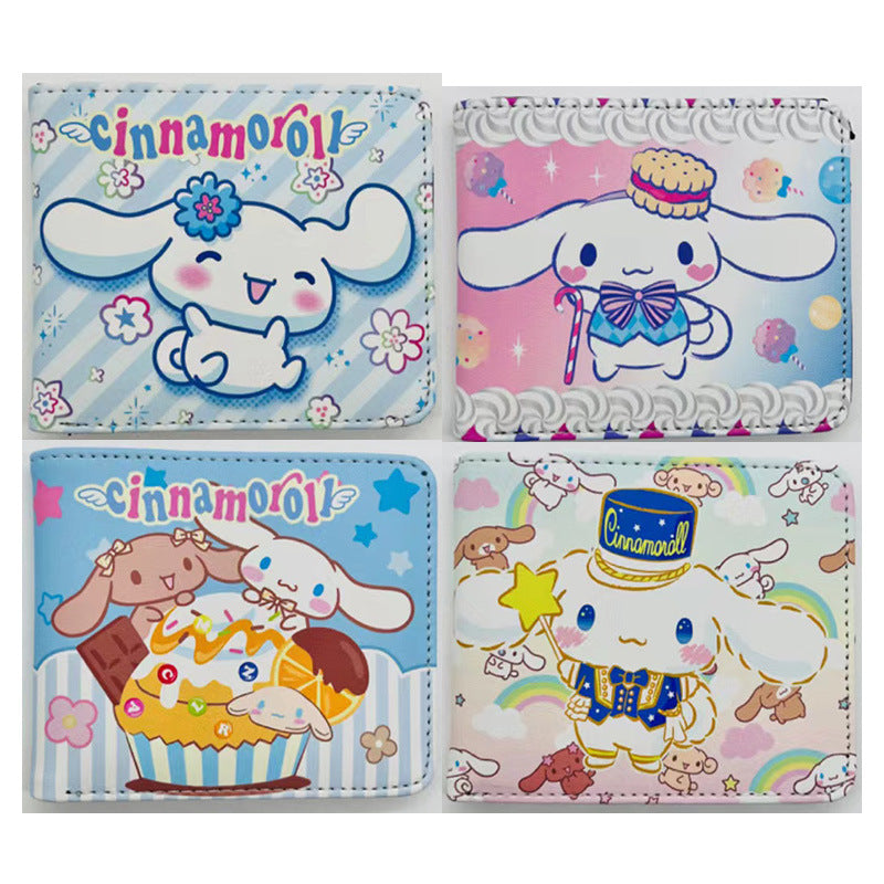 Cute Cartoon Anime Small Portable Color Printing Ladies Wallets