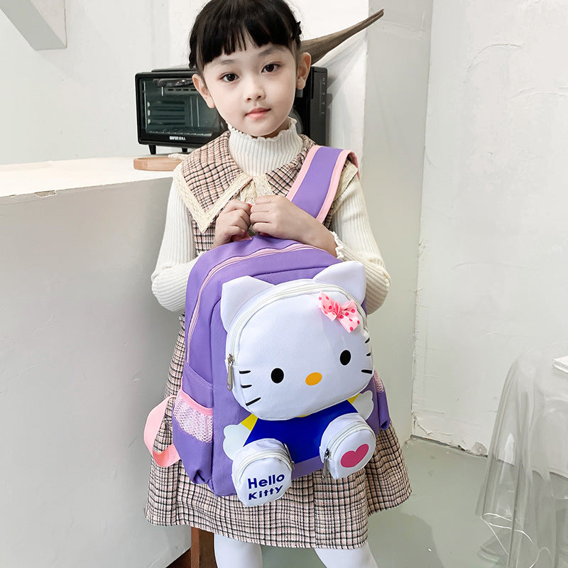 Unique Innovative Cartoon Cat Level Small Children's Backpacks