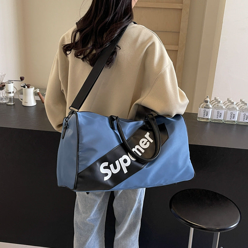 Trendy Large Capacity Letter Style Dry Travel Bags