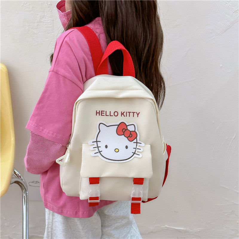 Children's Clow Cartoon Lightweight Cute Nylon Letters Children's Backpacks