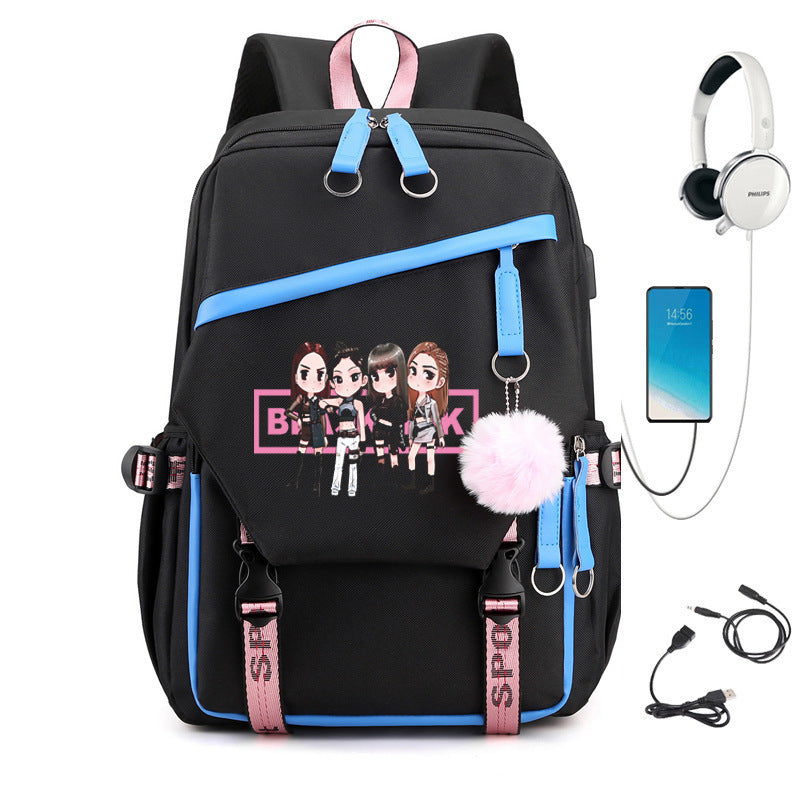 Park Kim Starry Sky Korean Style Backpacks