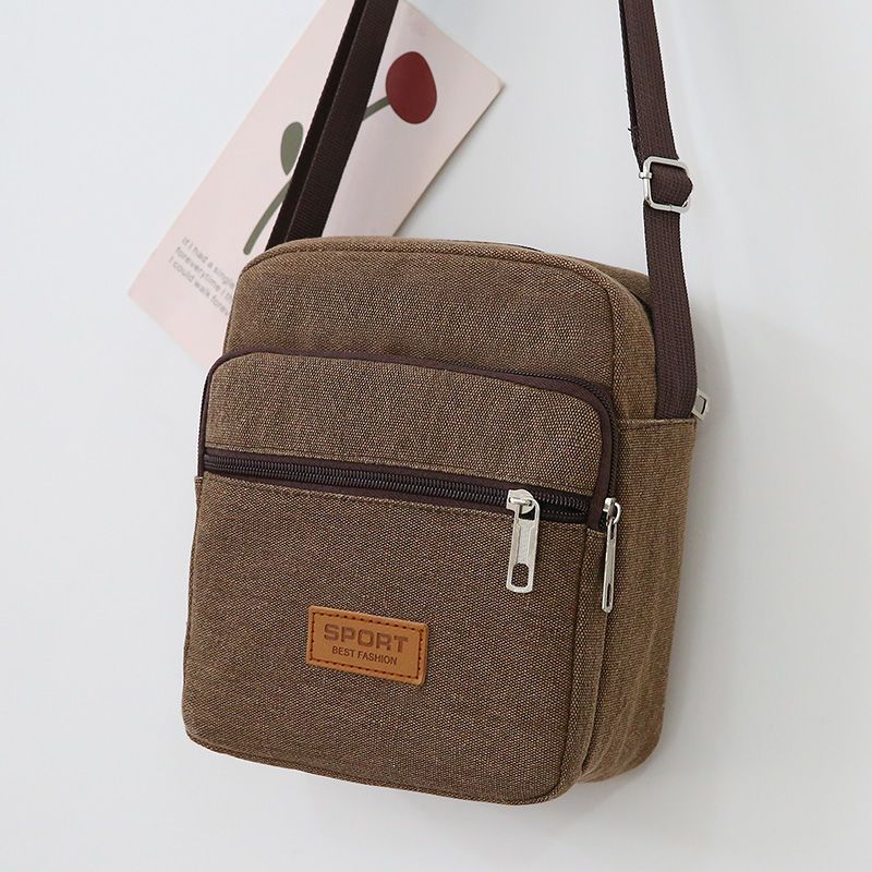 Men's Thickened Canvas Business Unisex Ticket Collection Men's Messenger Bags